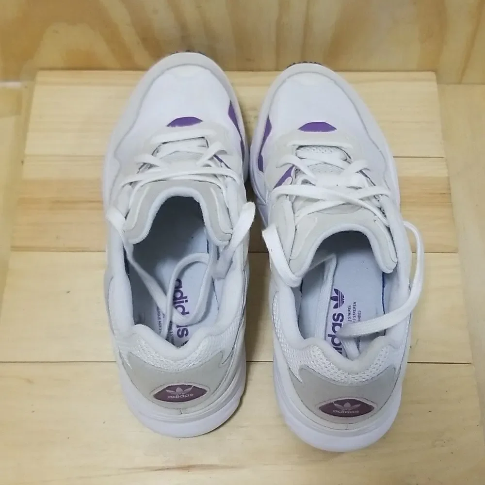Adidas Yung-96 White Purple Men's size 10